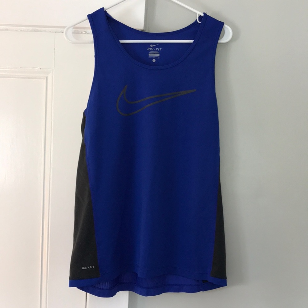 NIKE blue running tank - men’s large